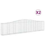 Vidaxl Gabions 2 PCS Buet 400x30x80 100 cmg jern