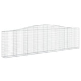 Vidaxl Schans kurve 7 st hvælvede 400x30x100 120 cm jern