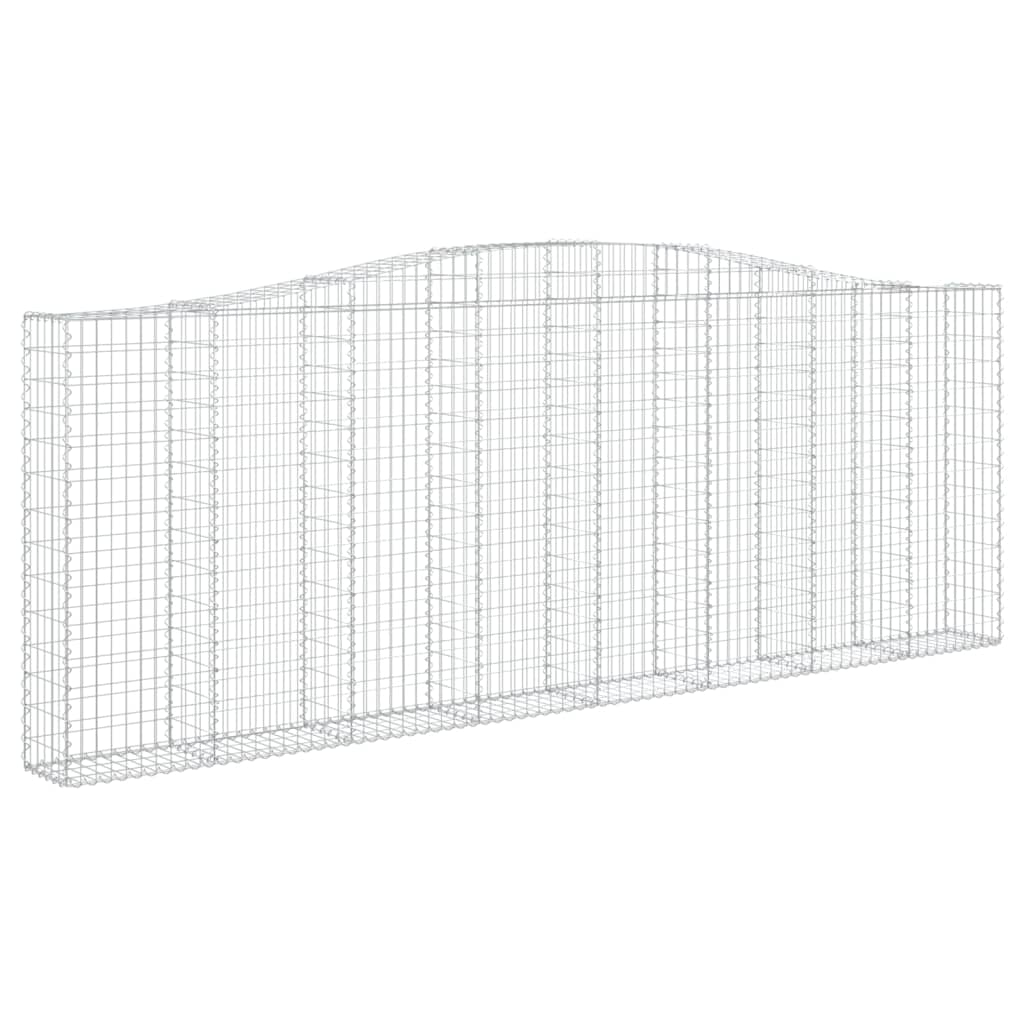Vidaxl Schans kurve 2 st hvælvede 400x30x140 160 cm jern