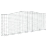 Vidaxl Schans kurve 2 st hvælvede 400x30x140 160 cm jern