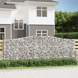 Vidaxl Schans kurve 2 st hvælvede 400x30x140 160 cm jern