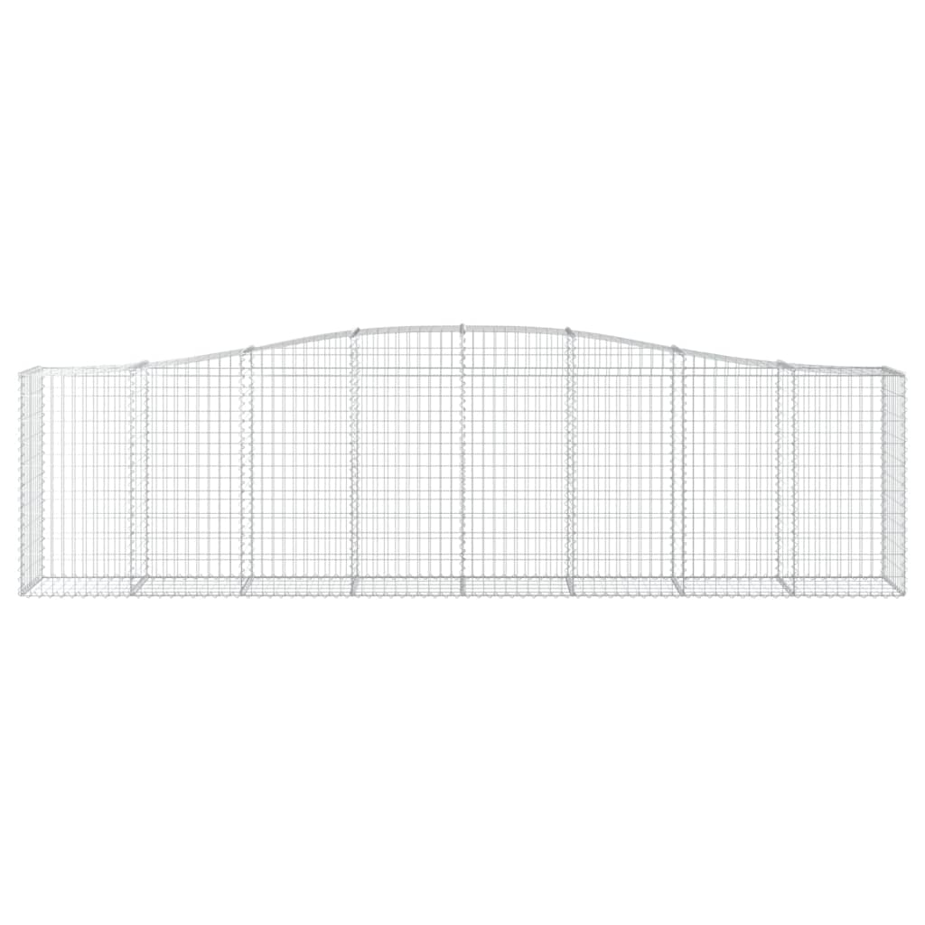 Vidaxl Schans kurve 2 st hvælvede 400x50x100 120 cm jern