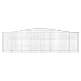 Vidaxl Schans kurve 2 st hvælvede 400x50x100 120 cm jern