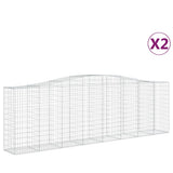 Vidaxl Gabions 2 PCS Buet 400x50x120 140 cm jern