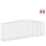 Vidaxl Gabions 4 PCS Buet 400x50x120 140 cm jern
