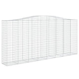 Vidaxl Schans kurve 2 st hvælvede 400x50x180 200 cm jern