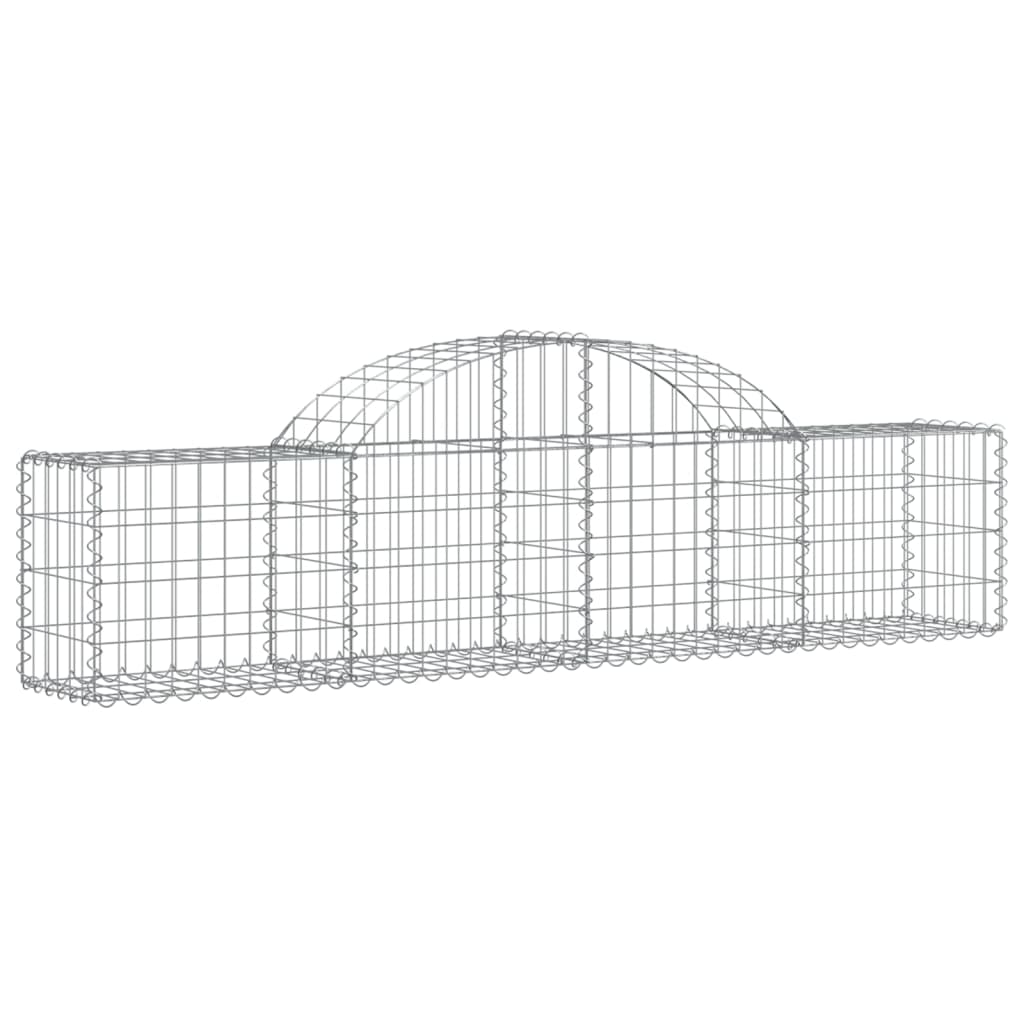 Vidaxx gabioner 2 stk buet 200x30x40 60 cm galvaniseret jern