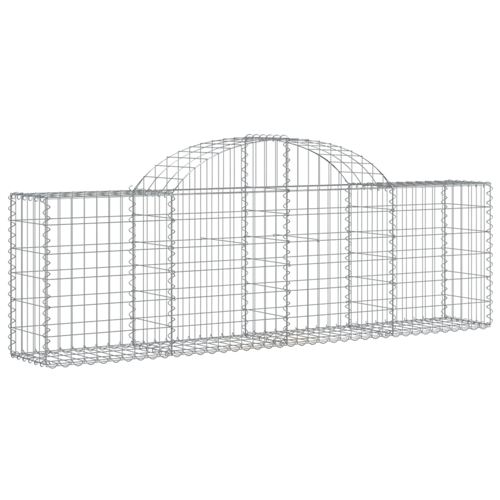 Vidaxx gabioner 2 stk buet 200x30x60 80 cm galvaniseret jern