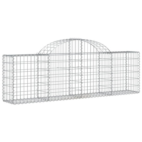Vidaxx gabioner 2 stk buet 200x30x60 80 cm galvaniseret jern