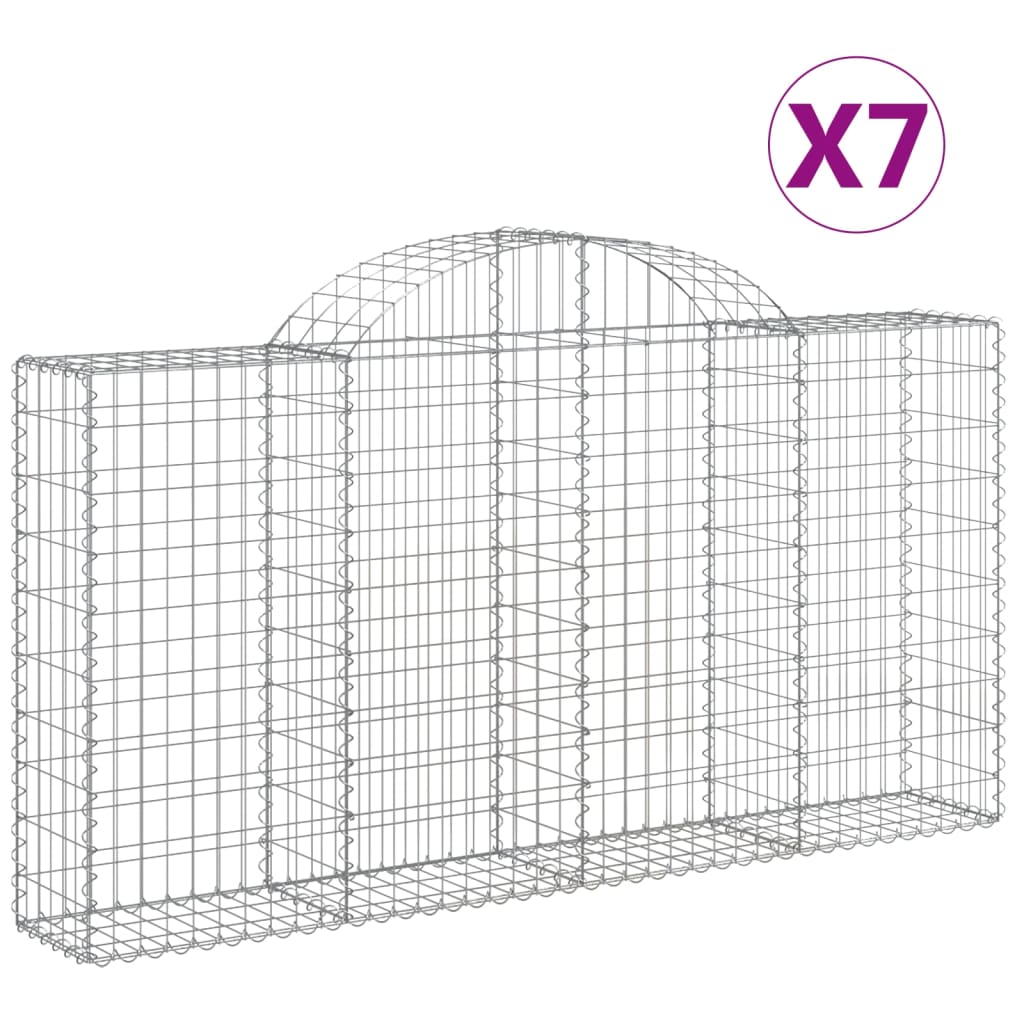 Vidaxl Gabions 7 PCS Buet 200x30x100 120 cm jern