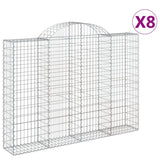 Vidaxl Gabions 8 PCS Buet 200x30x140 160 cm jern