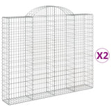 Vidaxl Gabions 2 PCS Buet 200x30x160 180 cm jern