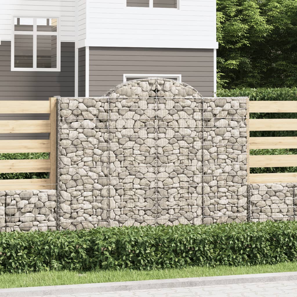 Vidaxl Gabions 2 PCS Buet 200x30x160 180 cm jern