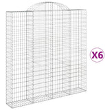 Vidaxl Gabions 6 PCS Buet 200x30x200 220 cm jern