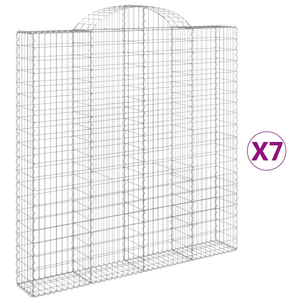 Vidaxl Gabions 7 PCS Buet 200x30x200 220 cm jern