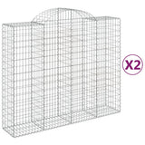Vidaxl Gabions 2 PCS Buet 200x50x160 180 cm jern