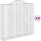 Vidaxl Gabions 9 PCS Buet 200x50x180 200 cm jern