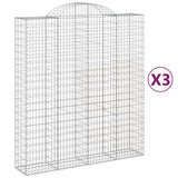 Vidaxl Gabions 3 stk. Buet 200x50x220 240 cm jern