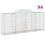 Vidaxl Gabions 4 PCS Buet 300x50x120 140 cm jern