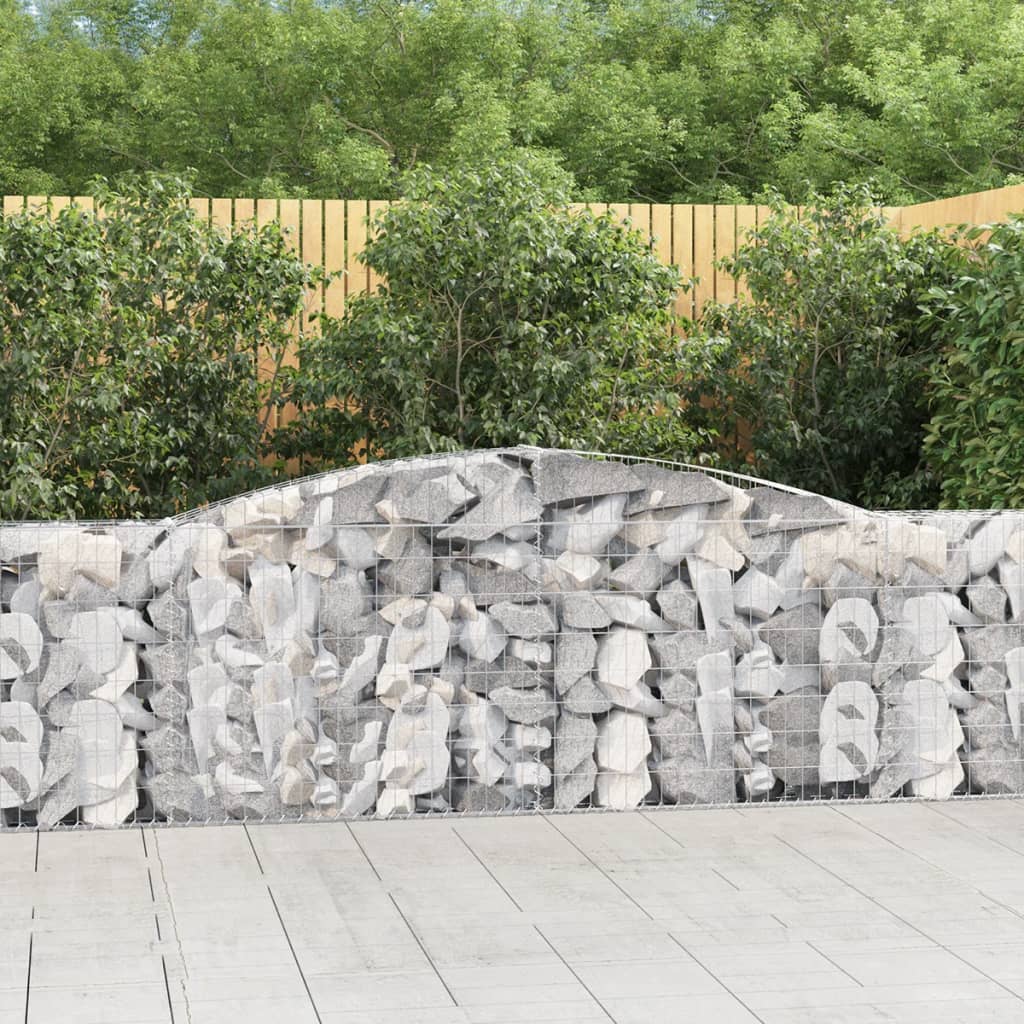 Vidaxl Gabions 7 PCS Buet 400x30x80 100 cm jern