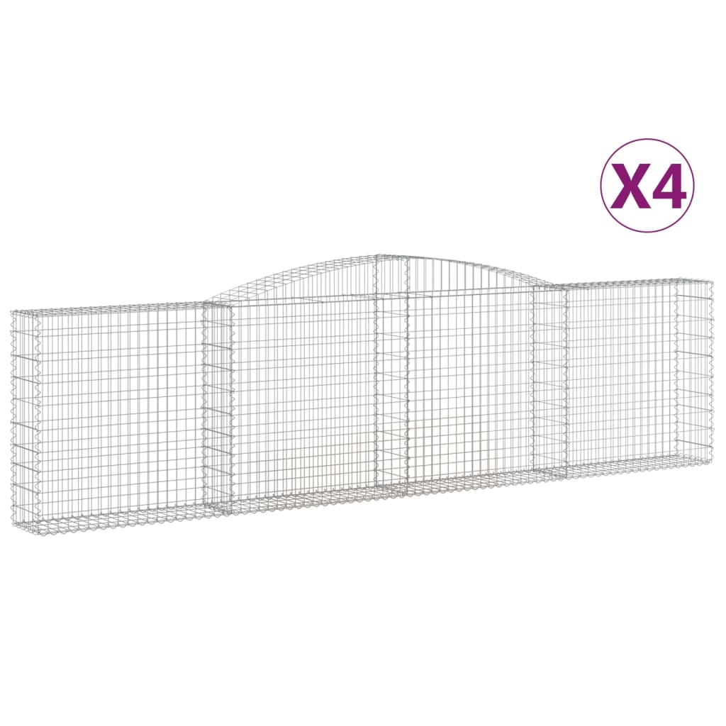 Vidaxl Gabions 4 PCS Buet 400x30x100 120 cm jern