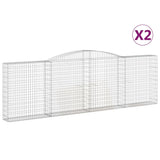 Vidaxl Gabions 2 PCS Buet 400x30x120 140 cm jern