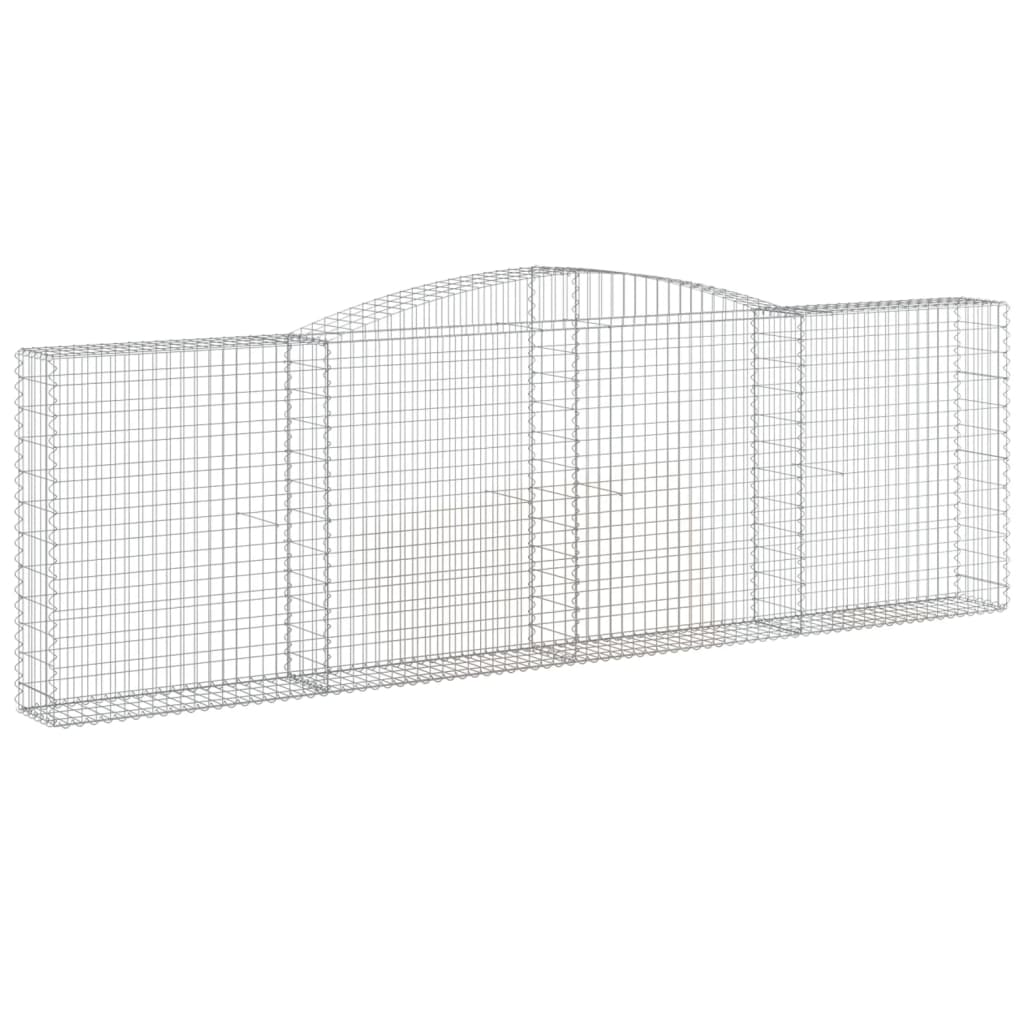 Vidaxl Gabions 2 PCS Buet 400x30x120 140 cm jern