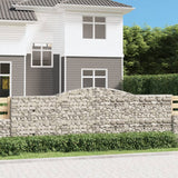 Vidaxl Gabions 2 PCS Buet 400x30x120 140 cm jern