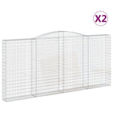 Vidaxl Gabions 2 PCS Buet 400x30x180 200 cm jern