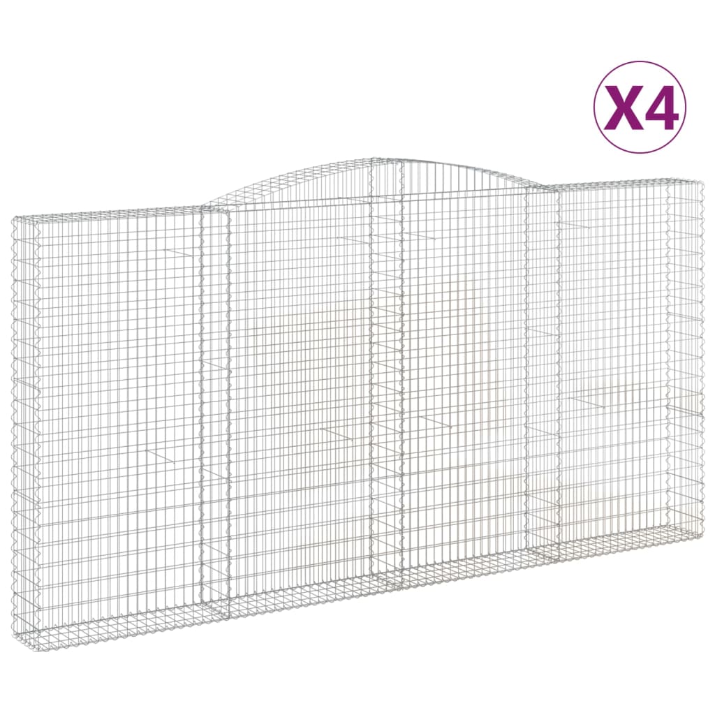 Vidaxl Gabions 4 PCS Buet 400x30x200 220 cm jern