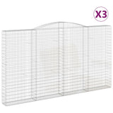Vidaxl Gabions 3 PCS Buet 400x30x220 240 cm jern