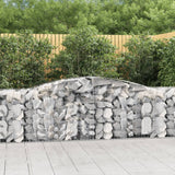 Vidaxl Gabions 4 PCS Buet 400x50x80 100 cm galvaniseret jern