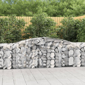 Vidaxl Gabions 4 PCS Buet 400x50x80 100 cm galvaniseret jern