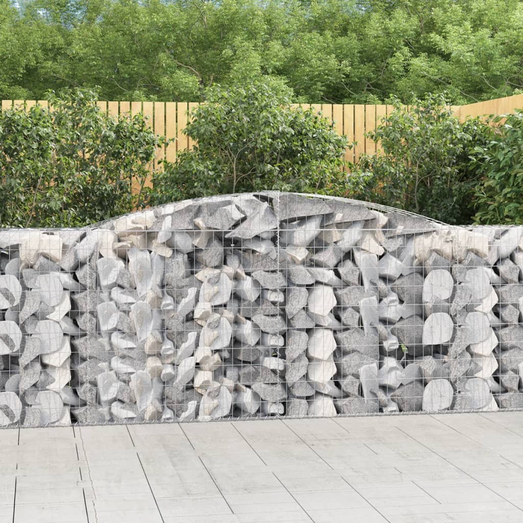 Vidaxl Gabions 2 PCS Buet 400x50x100 120 cm jern
