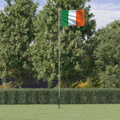 Vidaxl flag med flagstang Irland 6,08 m aluminium