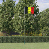 Vidaxl flag med flagstang Belgien 5,5 m aluminium