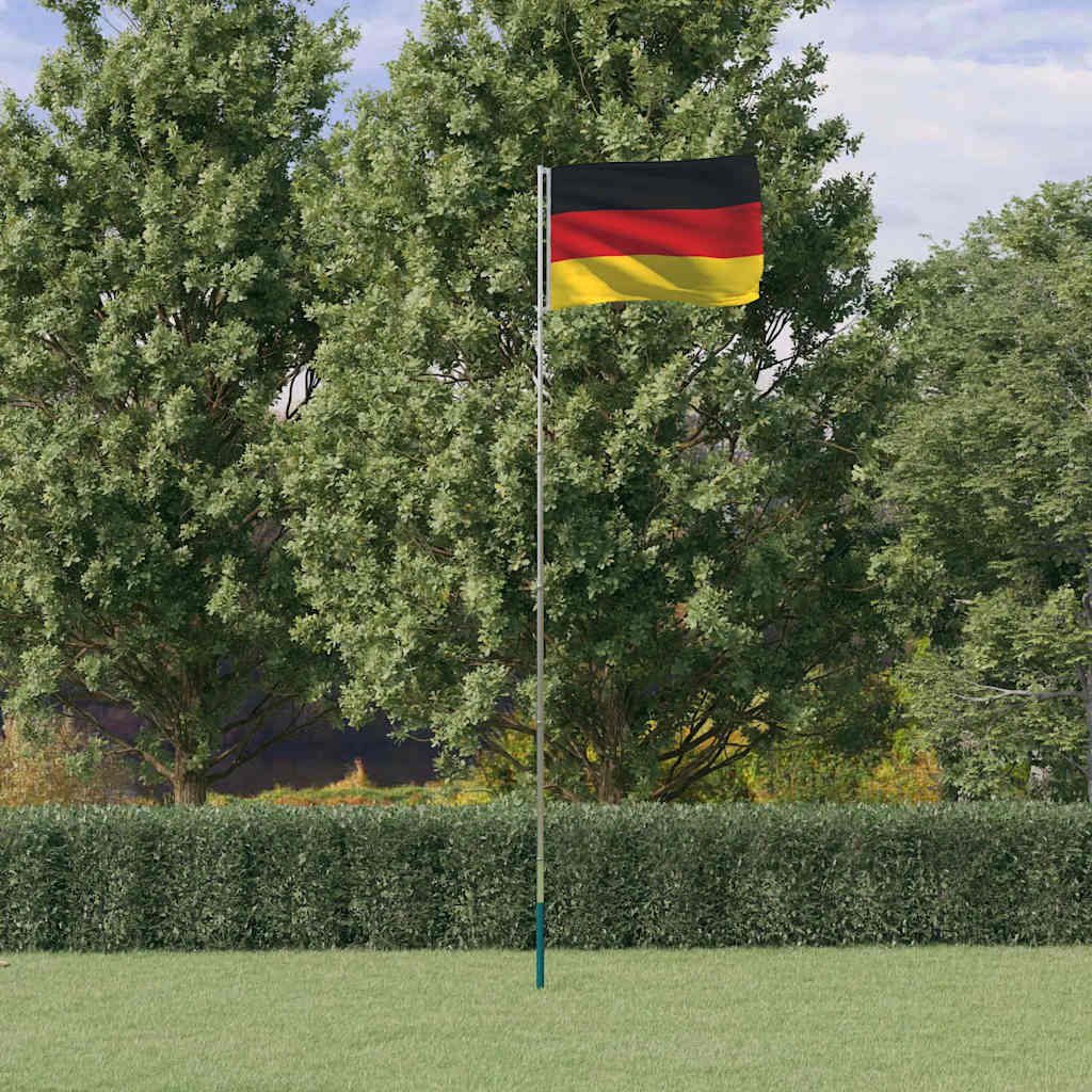 VidaXL flag med flagstang Tyskland 5,5 m aluminium