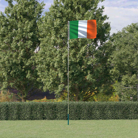 Vidaxl flag med flagstang Irland 5,5 m aluminium
