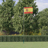 Vidaxxl flag med flagstang Spanien 5,5 m aluminium