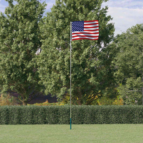 VidaXL flag med flagstang USA 5,5 m aluminium