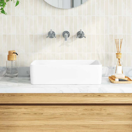Vidaxx Sink 48x37x13 rektangulær keramisk hvid