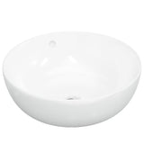 Vidaxx Washbasin 44x17 cm rund keramisk hvid