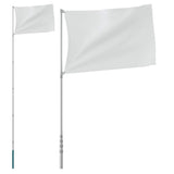 Vidaxx flagstang teleskopisk 5,5 m aluminium sølvfarvet