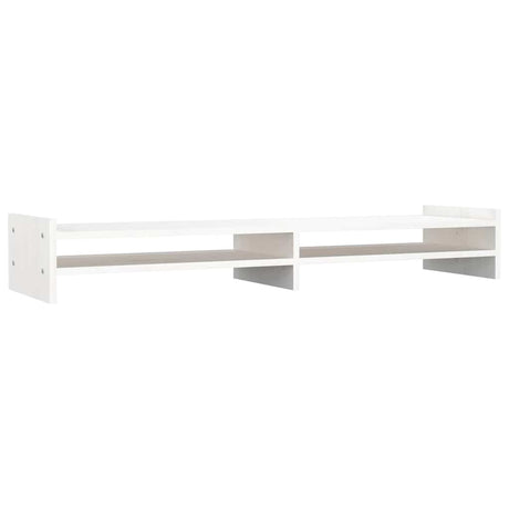 Vidaxx Monitor stand 100x27x15 cm fast fyrretræ hvid