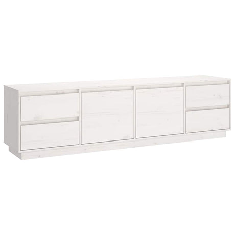 Vidaxl tv-meubel 176x37x47,5 cm massief grenenhout wit