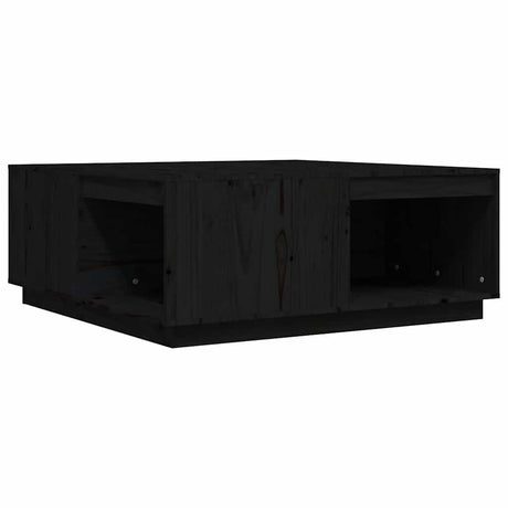 Vidaxl salontafel 100x101x40,5 cm massief grenenhout zwart