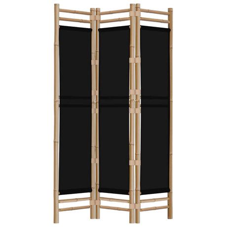 Vidaxl kamerscherm 3-panelen inklapbaar 120 cm bamboe en canvas
