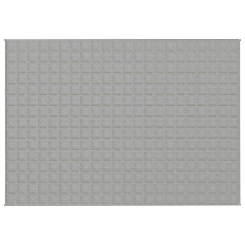 Vidaxx vægtet tæppe 155x220 cm 7 kg stof grå