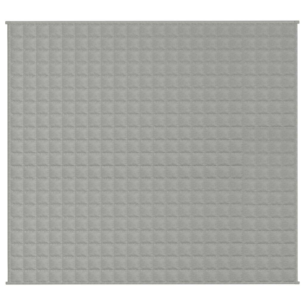 Vidaxx vægtet tæppe 200x225 cm 9 kg stof grå