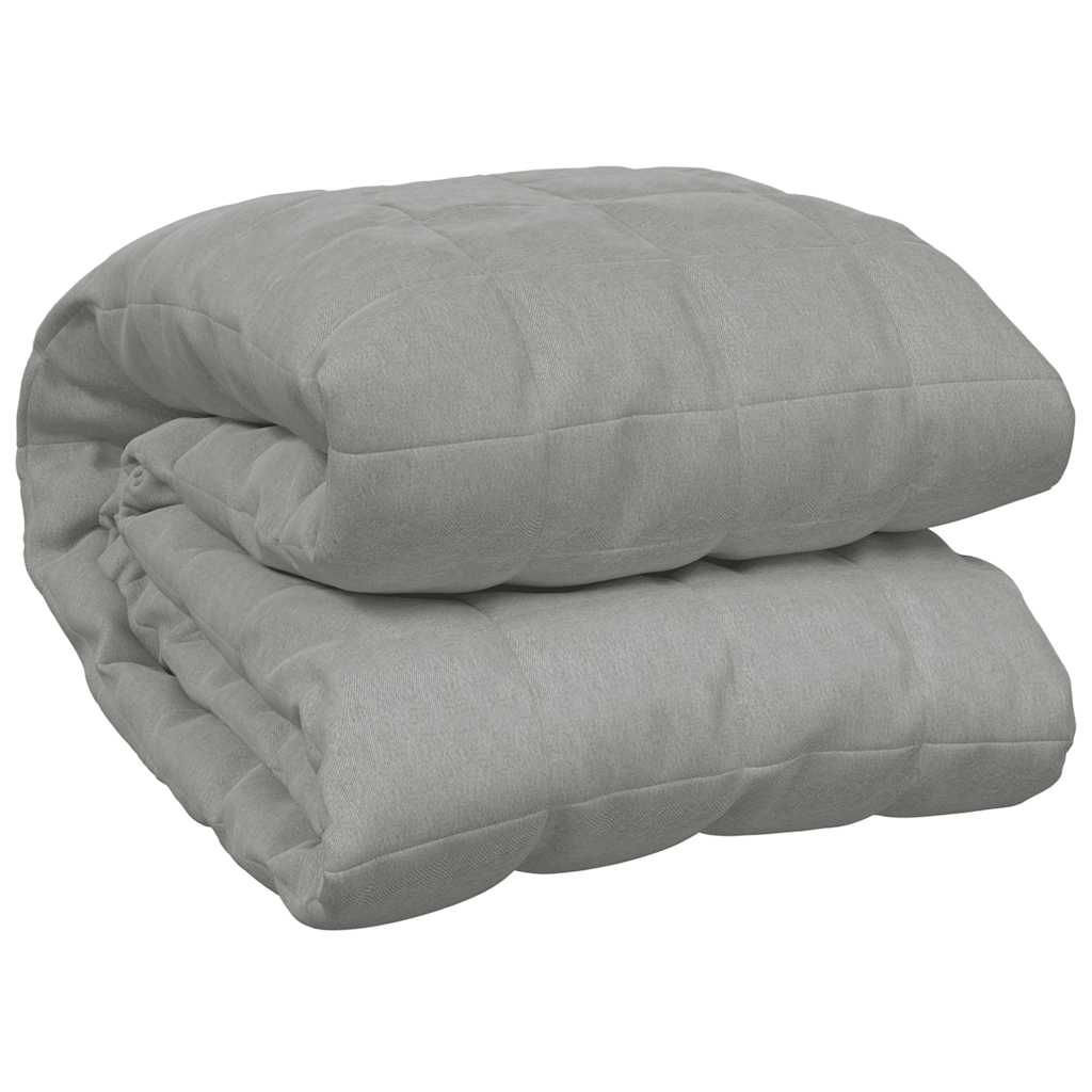 Vidaxx vægtet tæppe 200x225 cm 13 kg stof grå
